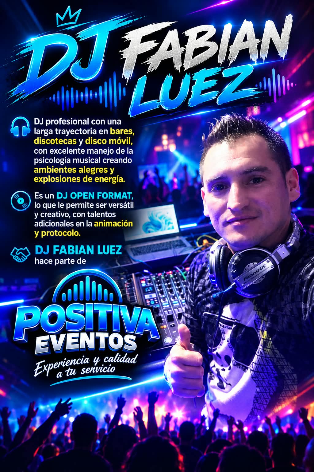 DJ Fabian Luez - DJ Open Format y Animación Positiva Eventos